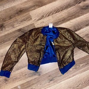 Girls half jacket gold